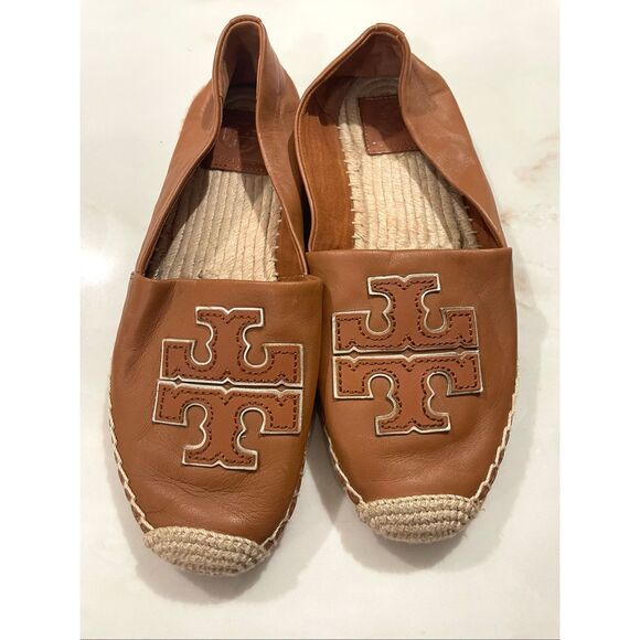 Tory Burch Leather Women’s Espadrilles Size 8 - Picture 1 of 5